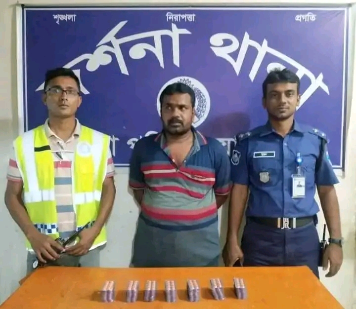 দর্শনা থানা পুলিশ কর্তৃক মাদক বিরোধী অভিযানে ৭০০ পিস ট্যাপেন্ডাটল উদ্ধার|| গ্রেফতার ০১জন