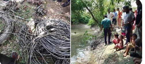 রংপুর নগরীর ১১ নম্বর ওয়ার্ডের দক্ষিণ বিন্ন্যাটারি নামক এলাকার শামছুল হকের বাসায় অভিযান পল্লীবিদ্যুৎ এর মালামাল সামগ্রী উদ্ধার।