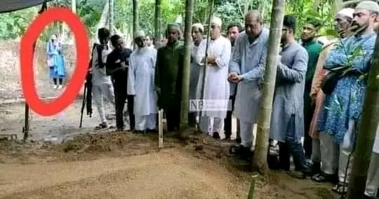 এই ভদ্রমহিলা তার ভাইয়ের মৃত্যুর পর জানাযা