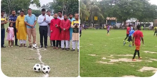 হিলিতে বঙ্গবন্ধু জাতীয় গোল্ডকাপ ফুটবল টুর্নামেন্টের উদ্বোধন