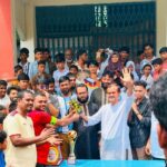 দৌলতখানে বর্তমান-প্রাক্তন শিক্ষার্থীদের প্রীতি ফুটবল ম্যাচ